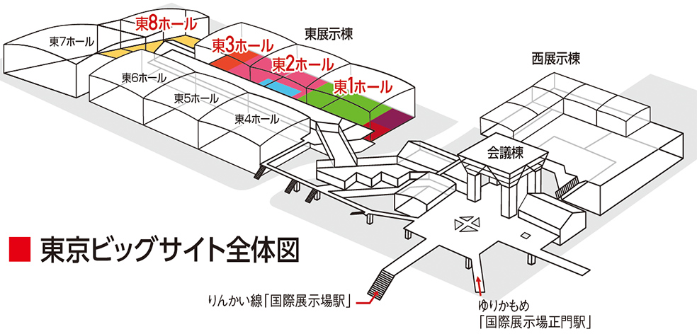 東京ビッグサイト全体図