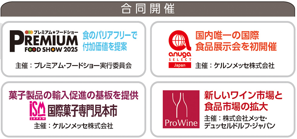 合同開催 新しいワイン市場と 食品市場の拡大 主催 ： 株式会社メッセ・ デュッセルドルフ・ジャパン