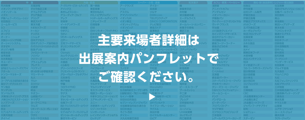 東京・名古屋・大阪の3都市開催により、国内マーケットを効率的に攻略できる！ FABEX2024の開催サイクル 4月FABEX東京　関東マーケットへの進出と攻略 7月FABEX中部　中部マーケットへの進出と攻略 10月FABEX関西　関西マーケットへの進出と攻略   来場者 地域別分  FABEX東京2023 来場者数53,015名（※合同開催展を含む） 東海 4.8% 関西 4.7% 北陸・甲信越 3.2% 北海道・東北 2.7% 中国・四国 1.6% 九州・沖縄 1.5% その他・海外 0.6% 東京会場では 関東からの来場者が 約81%を占める   FABEX中部2023 来場者数11,107名（※合同開催展を含む） 関西 7.0% 関東 5.6% 北陸・甲信越 2.3% 中国・四国 1.1% 九州・沖縄 0.6% 北海道・東北 0.2% その他・海外 0.0% 名古屋会場では 東海からの来場者が 83％以上を占める   FABEX関西2022 来場者数27,079名（※合同開催展を含む） 関東 5.2% 東海 4.1% 中国・四国 3.7% 九州・沖縄 1.3% 北陸・甲信越 0.8% 北海道・東北 0.5% その他・海外 0.0% 大阪会場では 関西からの来場者が 約85%を占める  FABEX 東京2023・中部2023・関西2022合計来場者数 91,201名 関東49.2%　関西28.6%　東海14.2%